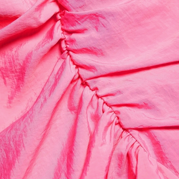 Cinq à Sept Neena Ruffle Midi Dress Flamingo Pink Size 0 - Picture 13 of 15